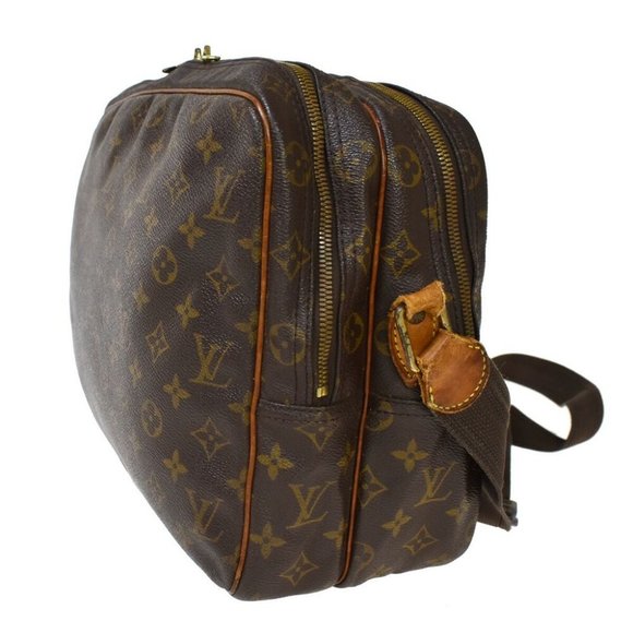 AUTHENTIC LOUIS VUITTON Reporter GM Crossbody Shoulder Bag Monogram Leather - Picture 4 of 8